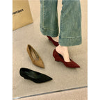 Damen elegante Pumps mit verspielt geschwungenem Design und Schleifenakzenten R&B