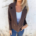 Damen eleganter blaser mit doppelter Knopfleiste