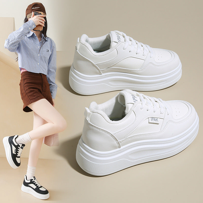 Damen modische Plateausneaker mit gepolsterter Sohle und atmungsaktivem Obermaterial R&B