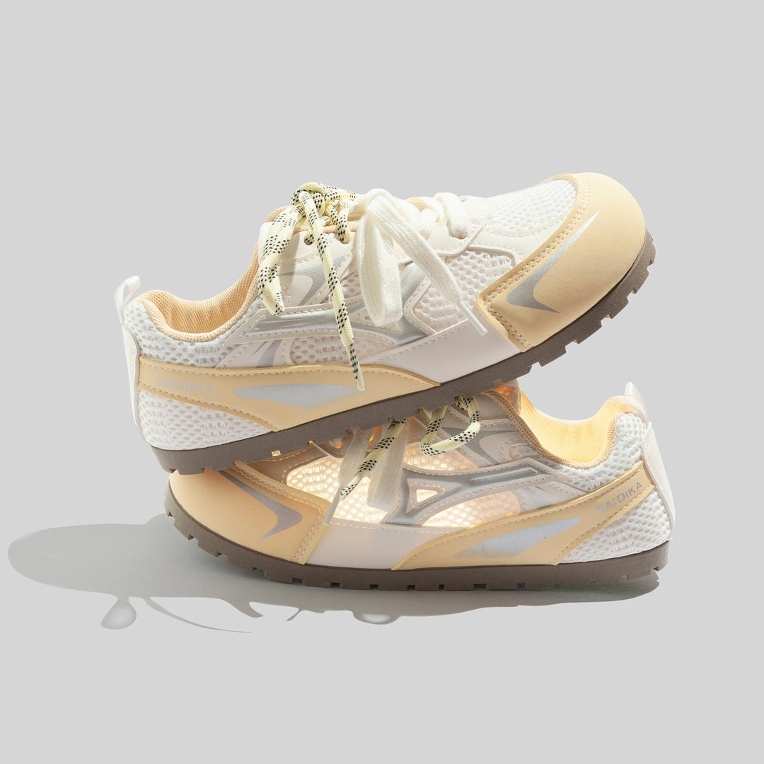 Damen Atmungsaktive Multifunktionssneakers mit elastischen Schnürsenkeln und rutschfester Sohle R&B