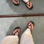 Damen Zehentrenner-Sandalen mit eleganten Riemchen und komfortablem Fußbett R&B