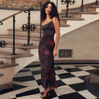Damen Wickelkleid mit raffinierten Rüschendetails und eleganter Transparenz R&B