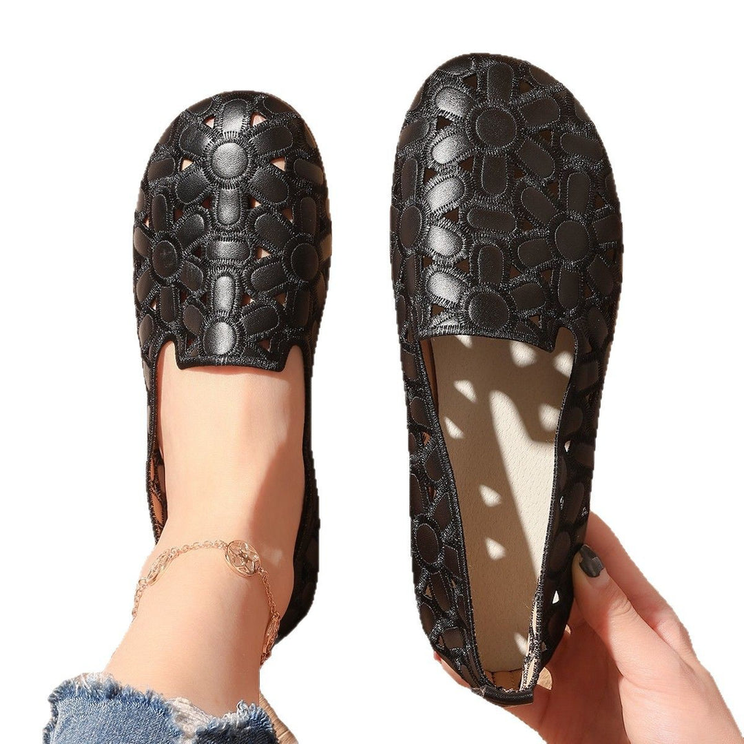 Damen Slip-On Ballerinas mit floralen Details R&B