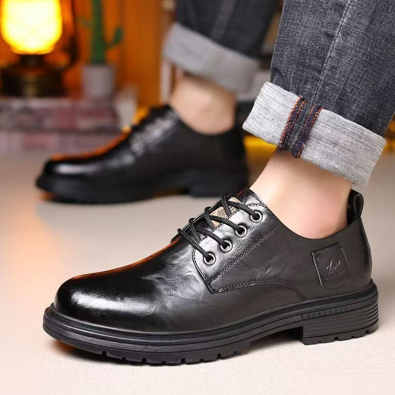Herren Elegante Schnürschuhe mit hochwertigem Leder und rutschfester Sohle