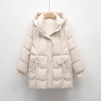 Damen bequeme Steppjacke mit Kapuze R&B
