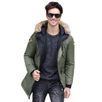 Herren Parka mit abnehmbarer Kapuze und warmem Fleecefutter