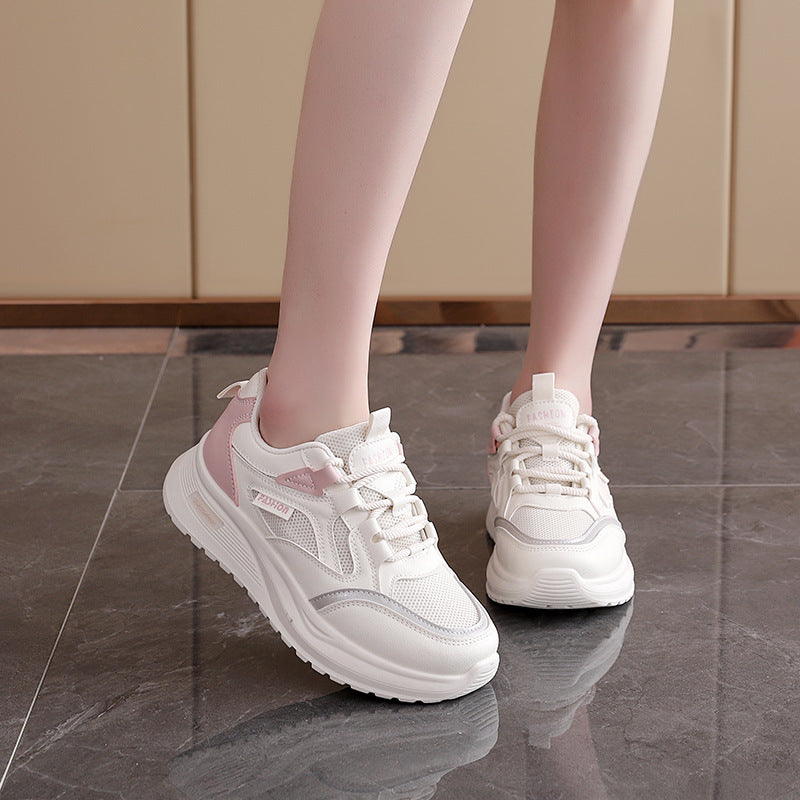 Damen modische Sneakers mit atmungsaktiver Mesh-Oberfläche und gepolsterter Sohle R&B