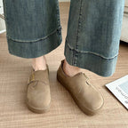 Damen modische Slip-On Clogs mit verstellbarem Schnallenverschluss und bequemer Sohle R&B