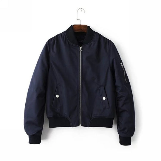 Damen Bomberjacke mit praktischen Taschen und sportlichem Schnitt R&B
