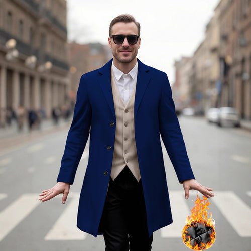 Herren eleganter Langmantel mit modernem Schnitt und optimalem Tragekomfort R&B