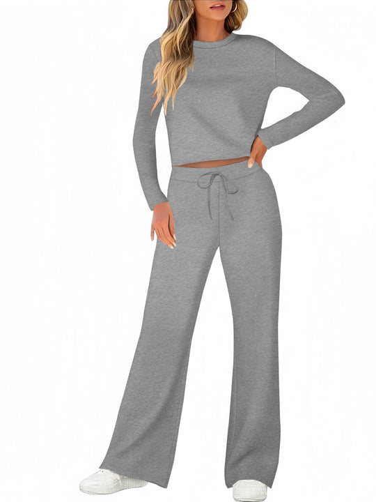 Damen Bequemes Lounge-Set mit weitem Schnitt und langem Arm R&B