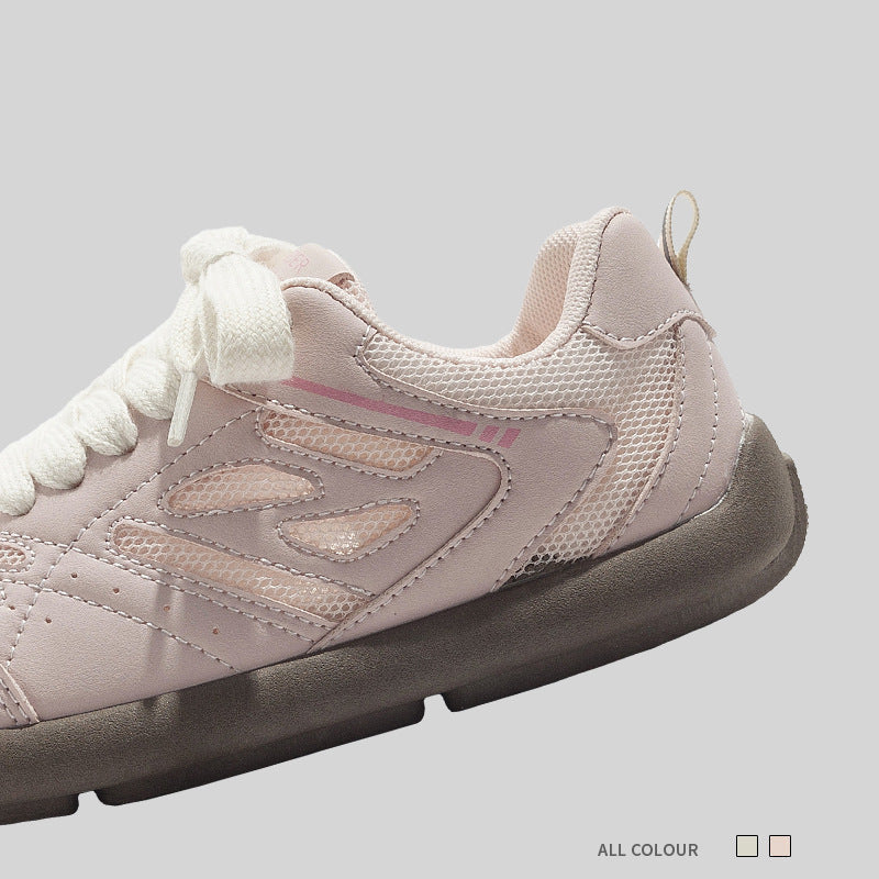 Damen Sportliche Lifestyle-Sneaker mit atmungsaktiver Mesh-Oberfläche und gepolsterter Sohle