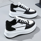 Damen modische Chunky Sneakers mit stabiler Laufsohle und atmungsaktiver Oberflächenstruktur R&B