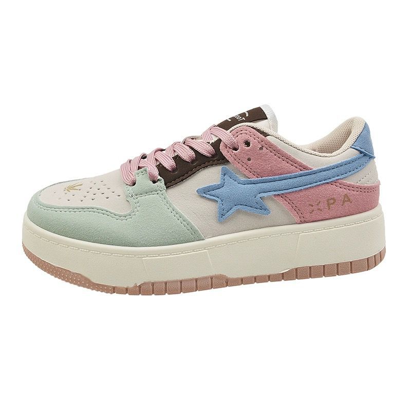 Damen Fashion-Sneaker mit modischem Retro-Design und trendigen Applikationen R&B