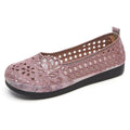Damen Ballerinas mit floralem Lochdesign und rutschfester Sohle R&B
