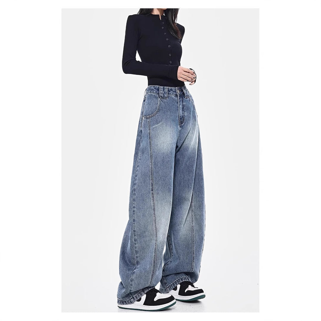 Damen Oversize Jeanshose R&B