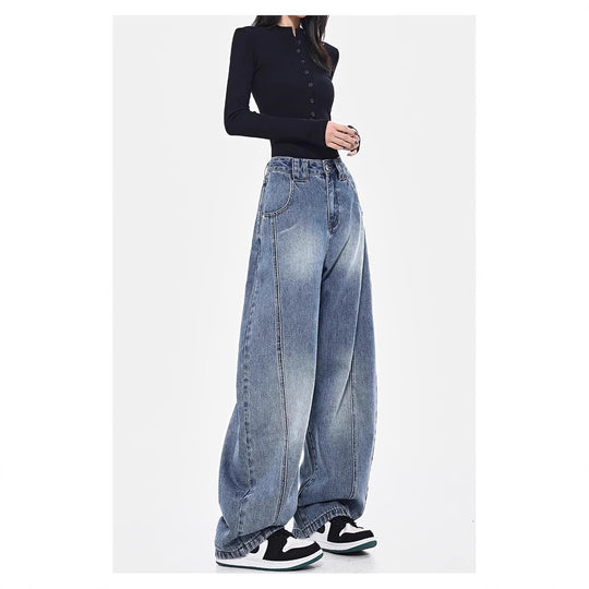 Damen Oversize Jeanshose R&B