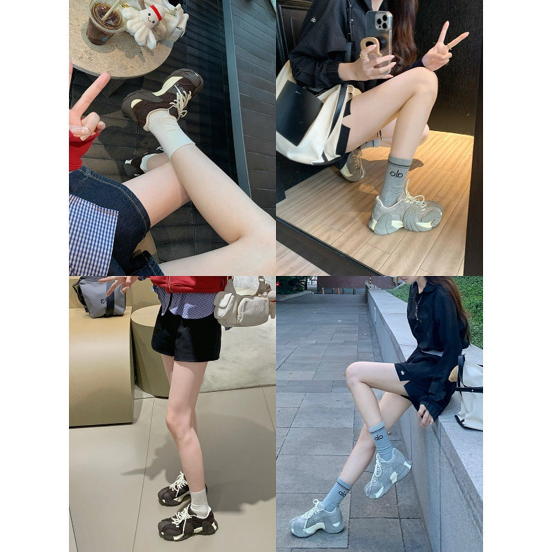 Damen Sportliche Sneakers mit robustem Design und atmungsaktiver Mesh-Oberfläche R&B