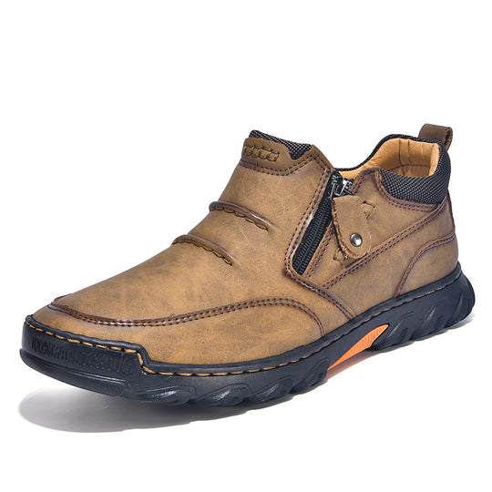 Herren Bequeme und elegante Stiefeletten mit Reißverschluss R&B