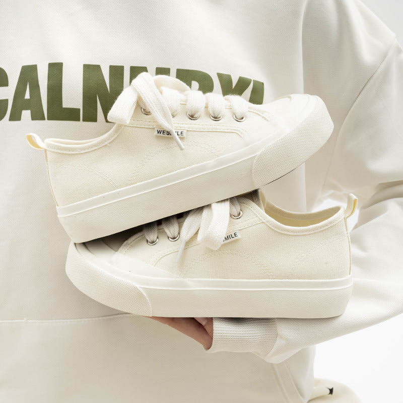 Damen Sneakers aus strapazierfähigem Canvas-Material mit rutschfester Gummisohle