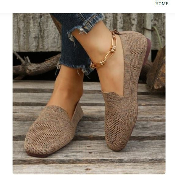Damen Bequeme und luftige Slipper mit atmungsaktivem Obermaterial R&B