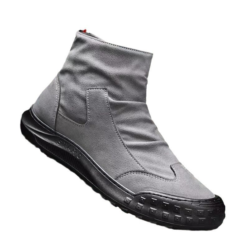Damen modische Ankle-Boots mit robustem Profil und praktischem Reißverschluss R&B