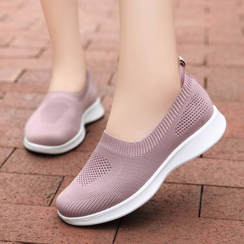 Damen nan nahtloser Slip-On Komfortschuh mit elastischem Maschenobermaterial und federleichter EVA-Laufsohle R&B