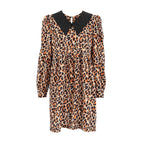 Damen Leichtes Tiermuster Kleid R&B