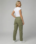 Lockere Baumwollhose Damen Gerade Passform Weites Bein Frühling Casual