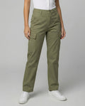 Lockere Baumwollhose Damen Gerade Passform Weites Bein Frühling Casual