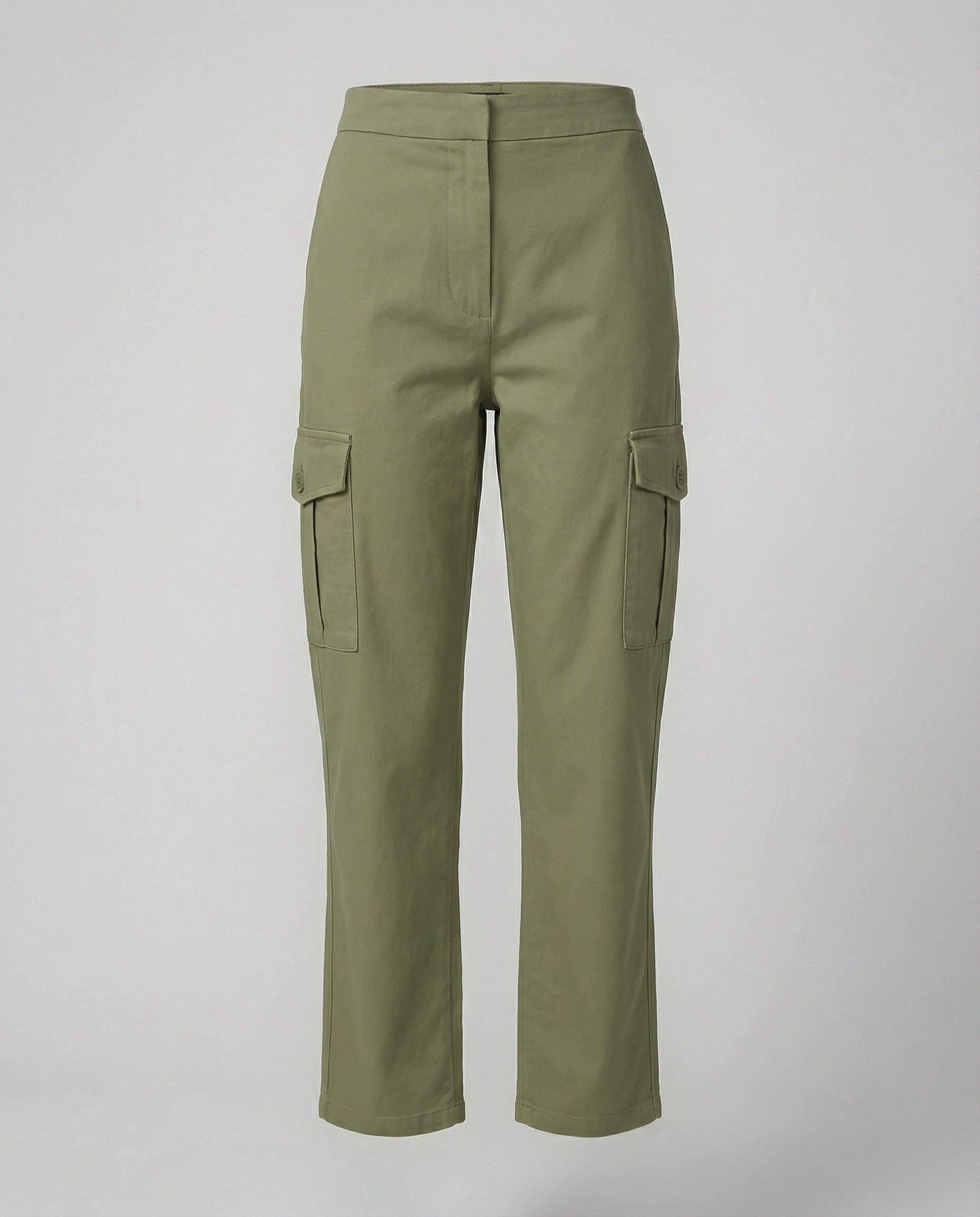 Lockere Baumwollhose Damen Gerade Passform Weites Bein Frühling Casual