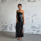 Damen Elegantes Bandeau-Minikleid mit funkelnden Akzenten R&B