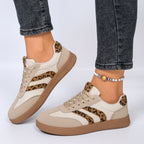 Damen Sneakers mit stylischem Leo-Design und bequemer Dämpfung R&B