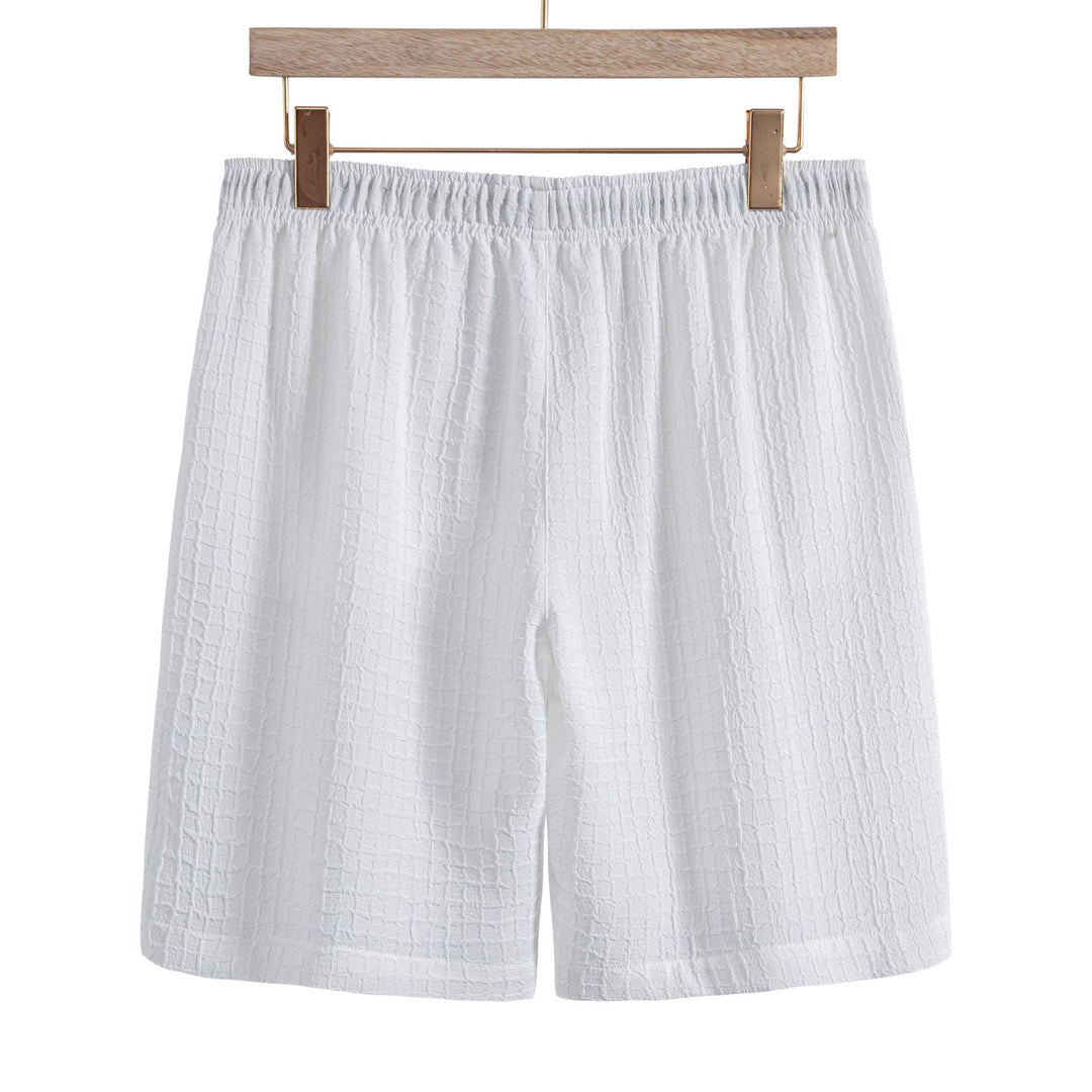 Damen Freizeitanzug mit kurzen Ärmeln und elastischen Shorts R&B
