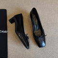 Damen elegante Pumps mit modischem Schleifenakzent und komfortablem Blockabsatz R&B