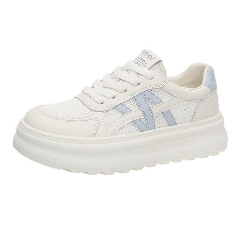 Damen Sportliche Sneaker mit bequemer Plateausohle und atmungsaktiver Obermaterialstruktur R&B