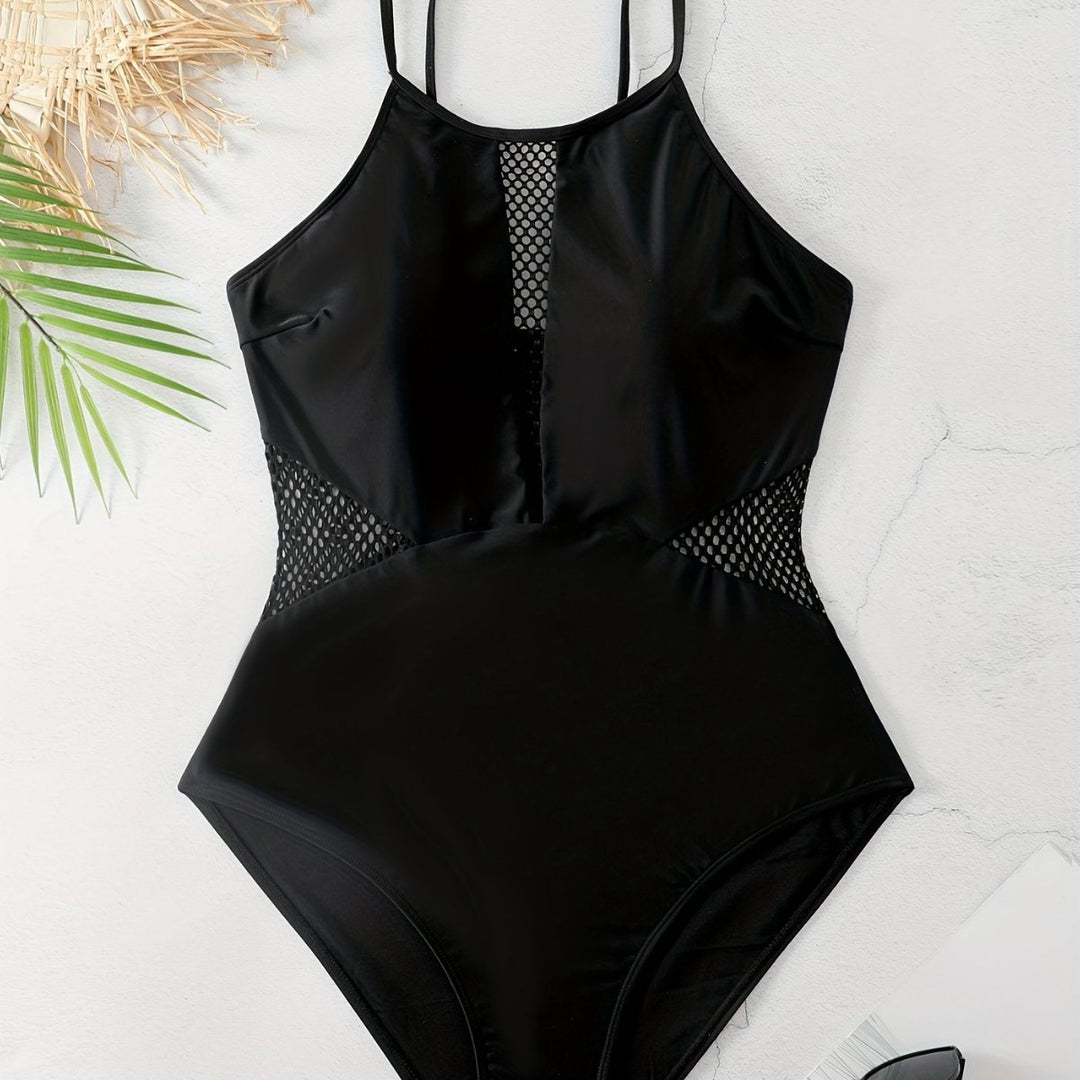 Damen Sportlicher Einteiler Badeanzug R&B