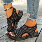 Damen Atmungsaktive Sandalen mit elastischem Obermaterial R&B