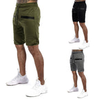 Herren Sportliche Shorts mit verstellbarem Bund und seitlichen Reißverschlusstaschen