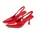Damen Slingback Pumps mit spitzem Zehenbereich R&B