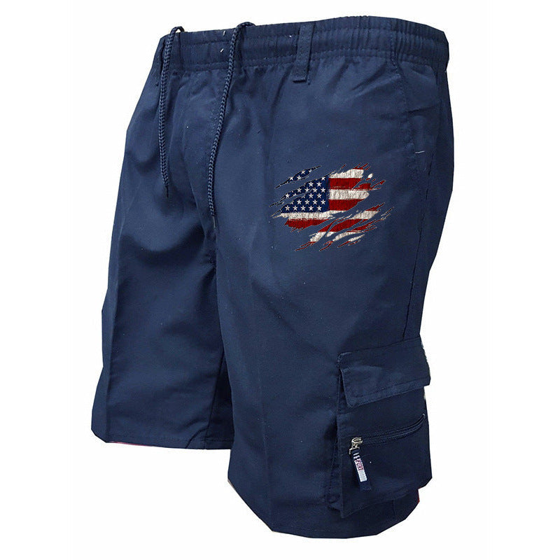 Herren Cargo-Shorts mit praktischen Seitentaschen und elastischem Bund