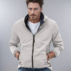 Herren leichte Übergangsjacke mit verstellbarem Kapuzenkragen und praktischen Taschen R&B