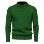 Herren Grobstrickpullover mit hohem Kragen und zeitlosem Design R&B
