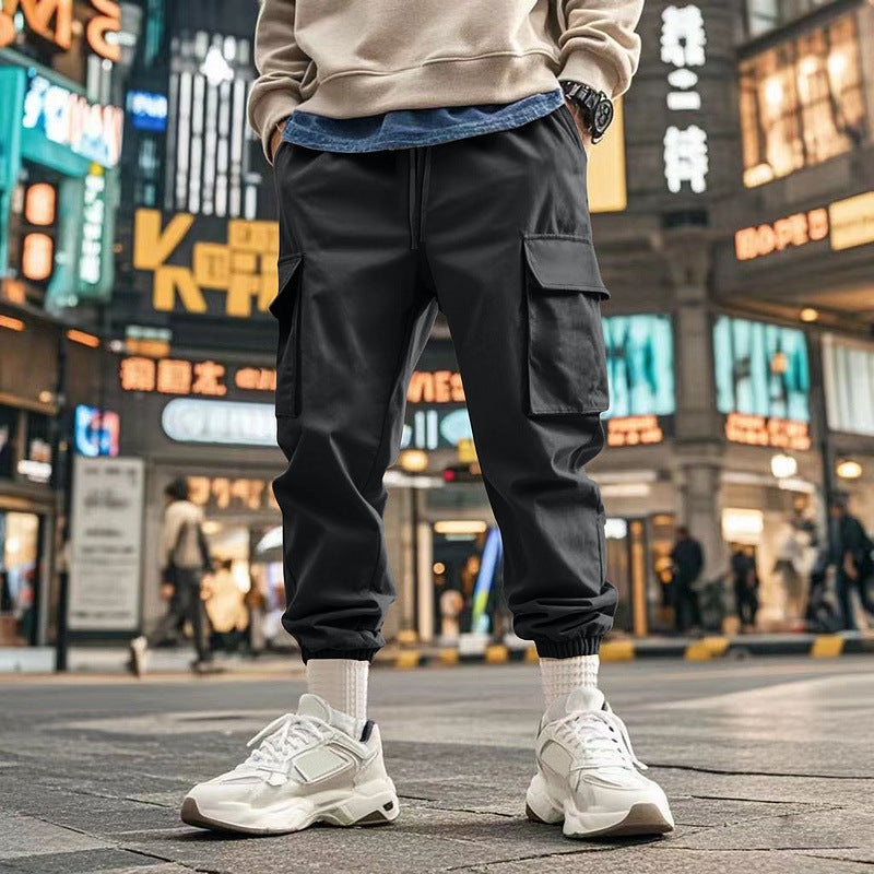 Herren Cargo-Jogginghose mit praktischen Taschen und elastischem Bund R&B