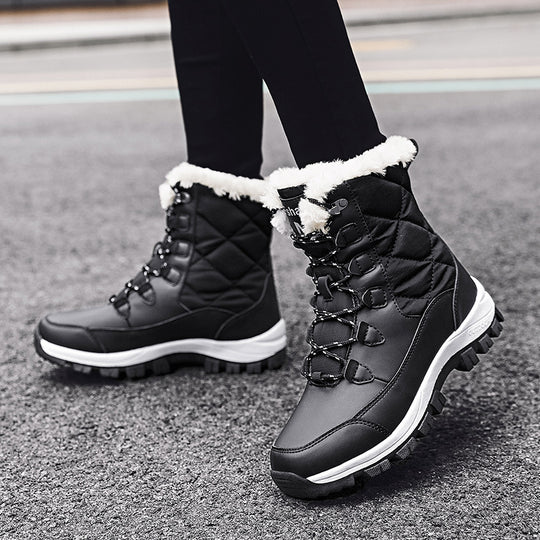 Damen Winterstiefel mit isolierender Fütterung und rutschfester Sohle R&B