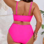 Damen Bandeau-Bikini-Set mit floralem Akzent R&B