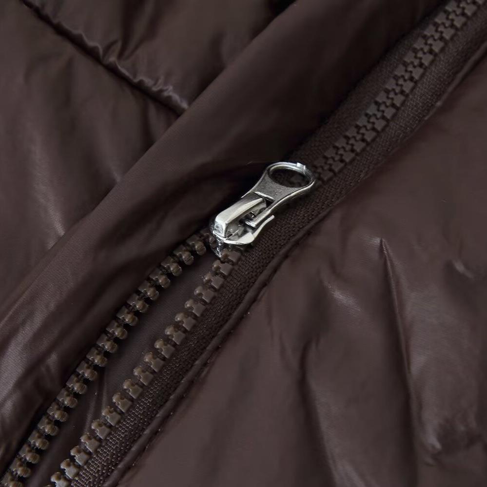 Damen gesteppte Übergangsjacke mit Kapuze und praktischen Taschen R&B