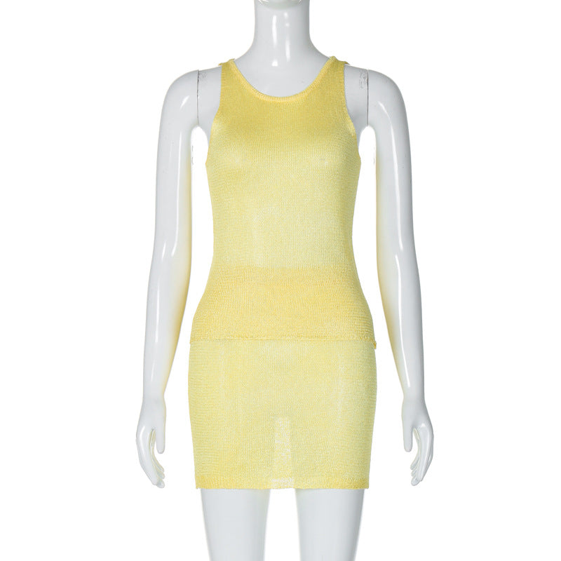 Damen Netzkleid mit figurbetonender Silhouette R&B