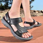 Damen Bequeme Outdoor-Sandalen mit ergonomischem Fußbett und verstellbaren Riemen R&B