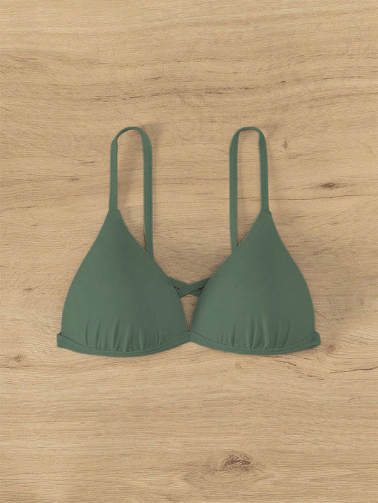 Damen Triangel-Bikini-Oberteil mit verstellbaren Trägern R&B